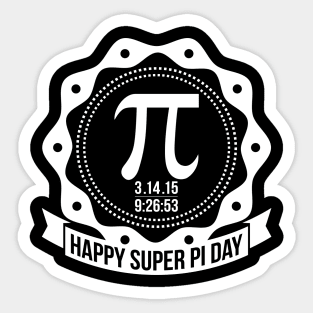 Happy Super Pi Day Sticker